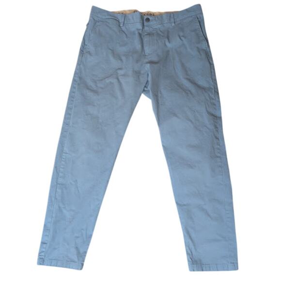 DOCKERS Mens Blue Alpha Khaki smart 360 flex Tapered Fit pants W36 L32 - Picture 1 of 8